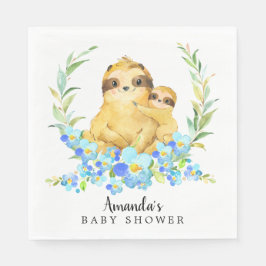Mama & Baby Sloth Boys Duschpapier Napkins Serviette