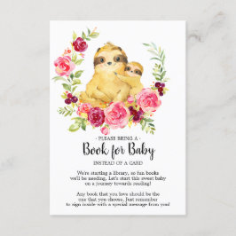 Mama & Baby Sloth Duschbuch für Babykarte Begleitkarte