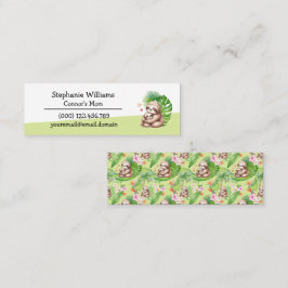 Mama & Baby Sloth Mommy Playdate Mini Calling Card Telefonnummerkarte