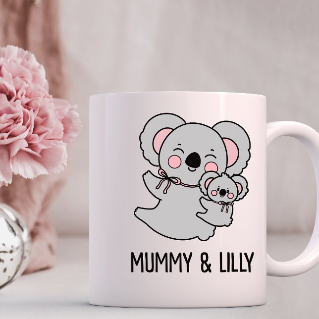 Mama & Babykoala , Personalisierte Matching-Famili Kaffeetasse (Von Creator hochgeladen)
