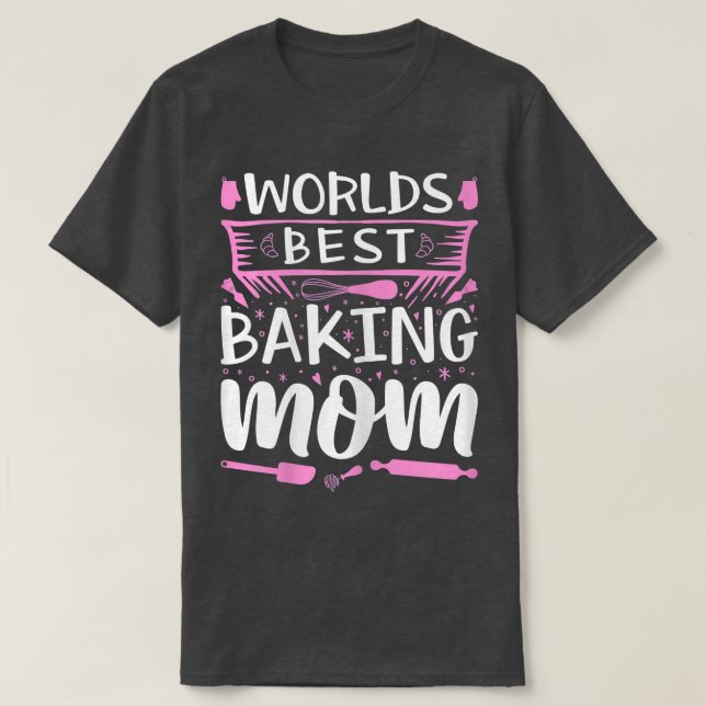 Mama backende Mütter Bäcker Konditionierer Backute T-Shirt (Design vorne)