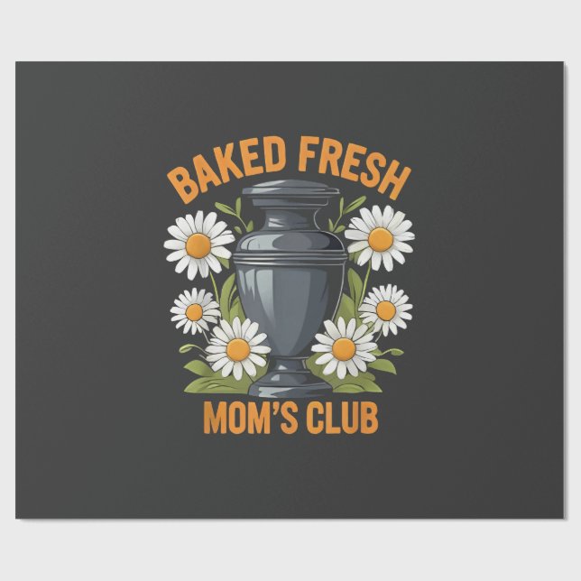 Mama Baked Frische Pasta machen Geschenkpapier (Flach)