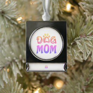 Mama Banner-Ornament Silber