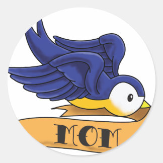 Mama Banner Schlucken Runder Aufkleber