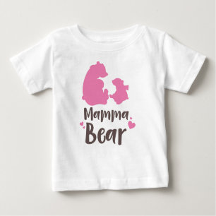 Mama Bär, Bärenkuppe, Niedlicher Bär, kleiner Bär, Baby T-shirt