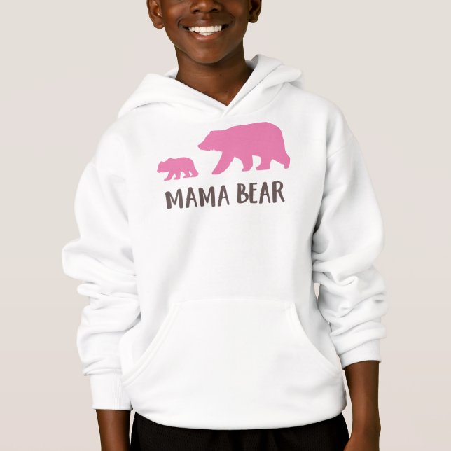 Mama Bär, Bärenkuppe, Niedlicher Bär, kleiner Bär Hoodie (Vorderseite)
