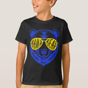 Mama Bär Down-Syndrom Mutter Sohn Tochter gelb T-Shirt
