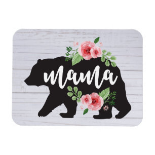 Mama Bär Elegant Rustikale Blumen Blumen Mama Magnet