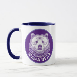Mama-Bär, Handgezeichnete Illustration Tasse