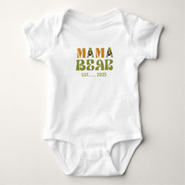 Mama-Bär herzliche Illustration Baby Strampler