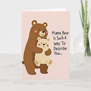 Mama-Bär-Illustrationskarte Karte