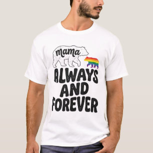 Mama Bär Immer Und Ewig Vintage Regenbogen-Shirt T-Shirt