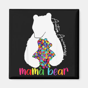 Mama Bär Liebesunterstützung Autismus-Bewusstsein Magnet
