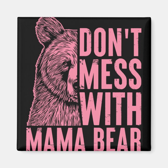 Mama Bär Mama Bären Mütter Day Wo Magnet (Vorne)