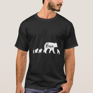 Mama-Bär mit 4 Cubs Großmutter Gif T-Shirt