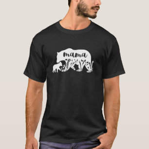 Mama-Bär mit einer 1-Kubb Mutter Tag Mama Geburtst T-Shirt