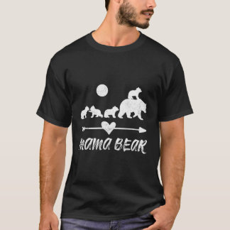 Mama-Bär mit vier Bärenjungen T-Shirt