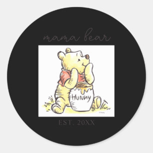 Mama Bär Mom 2 Runder Aufkleber
