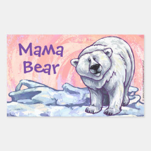 Mama Bar Polar Bear Stickers