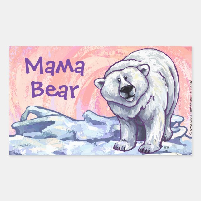 Mama Bar Polar Bear Stickers (Vorderseite)