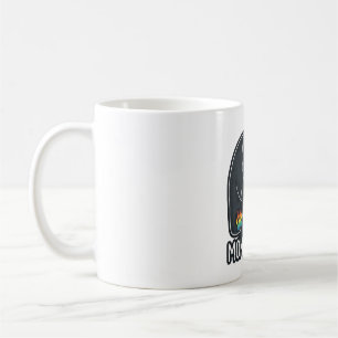 Mama-Bär-Regenbogen-Vintage-Stickerei-Shirt-Design Kaffeetasse