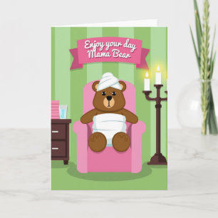 Mama-Bär-Spa-Tag-Karte Karte