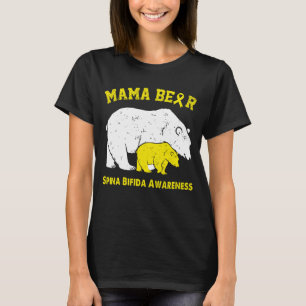 Mama-Bär SPINA BIFIDA Bewusstsein T-Shirt