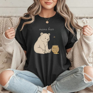 Mama Bär Süßer Bär & Honig Muttertagsgeschenk-Shir T-Shirt