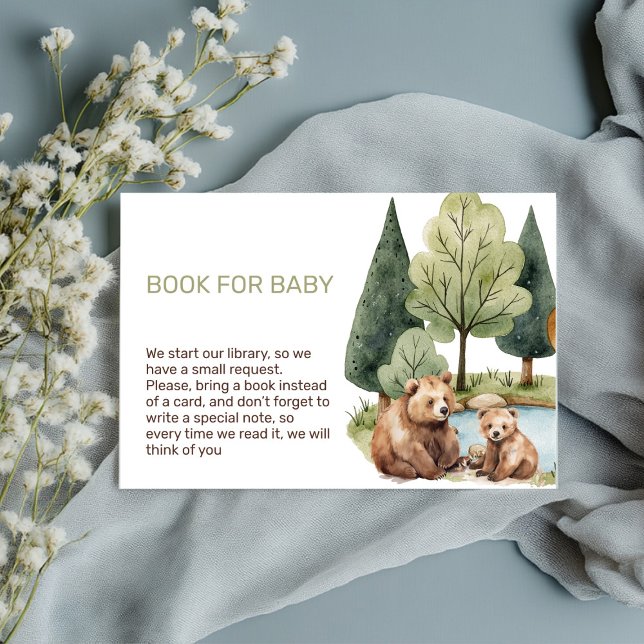 Mama Bären Abenteuer erwartet die Baby Dusche Einl Begleitkarte (Adorable Watercolor Mama & Baby Bear Invitation – Perfect for a Woodland Baby Shower!)