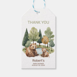 Mama Bären Abenteuer erwartet die Baby Dusche Einl Geschenkanhänger