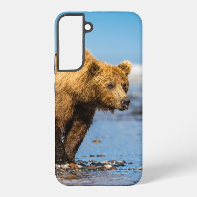 Mama Bären beobachtet ihre beiden Kinder Samsung Galaxy Hülle (Rückseite)