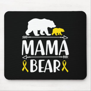 Mama Bären Krebs Bewusstsein Mama eines Krieges Mousepad