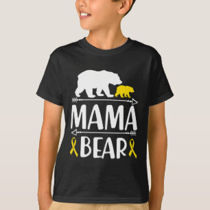 Mama Bären Krebs Bewusstsein Mama eines Krieges T-Shirt