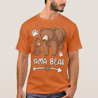 Mama Bären Shirt für Frauen, Frauen Mama Bären Hem