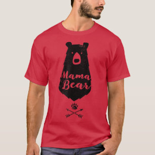 Mama-Bären-Shirt für Frauen gestörtes Hemd-Mama-Ge T-Shirt