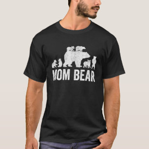 Mama Bärenmütter Tag S, lustige Mutter sechs Kin T-Shirt