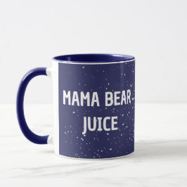 Mama Bärensaft Weißer Punkt Niedlicher Weißer Text Tasse