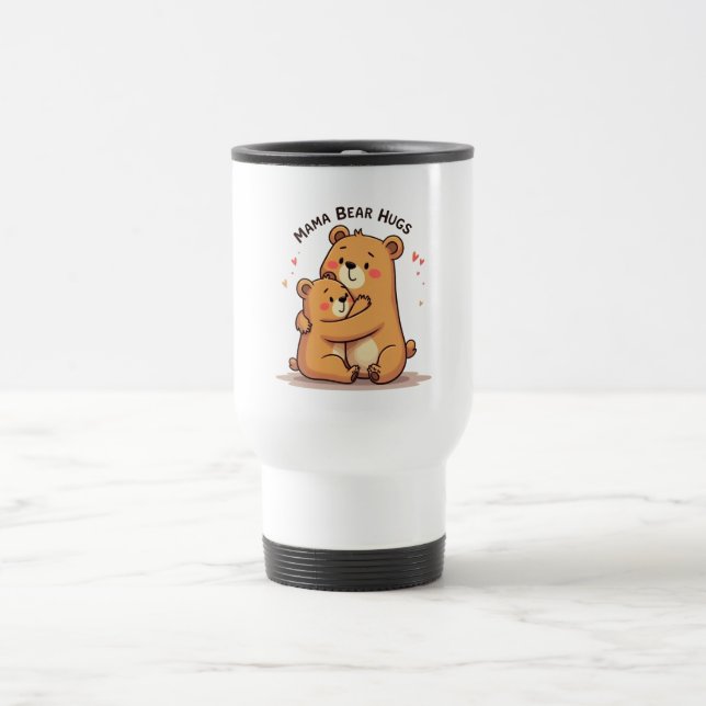 Mama Bärenumarmungen Reisebecher (Mittel)
