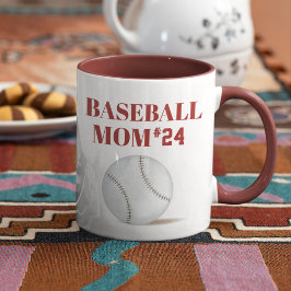 Mama Baseball Custom Personalisiert Athlete Number Tasse