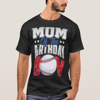 Mama Baseball Geburtstagsjunge Familie Baller am T T-Shirt