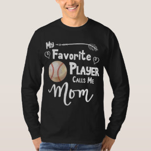 Mama Baseball Softball Fan Sports Favorite Pla T-Shirt