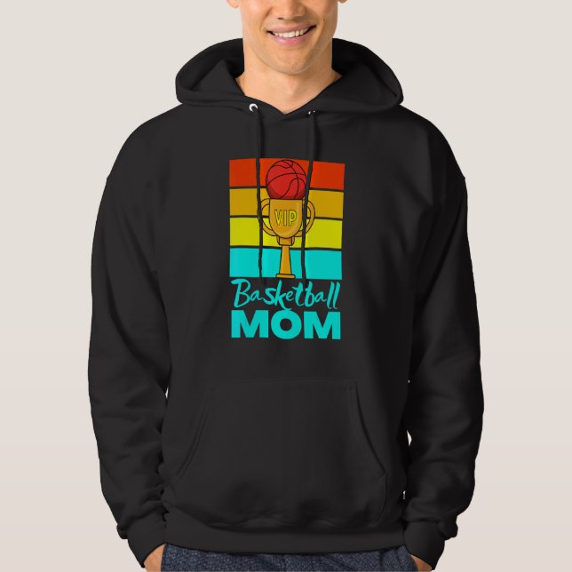 Mama Basketball Vip Basketball Mutter Trophäe Awar Hoodie (Vorderseite)