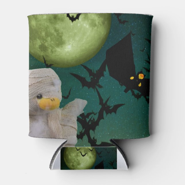 Mama, Bat & Moon Halloween Dosenkühler (Vorderseite)
