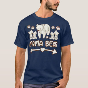 mama bear 4 cubs shirts, mama bear t shirt for wom