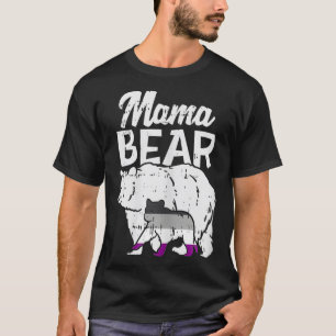 Mama Bear Ace Flag LGBTQ Mama für Frauen in asexu T-Shirt