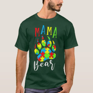 Mama Bear Autism Awareness Premium 1250  T-Shirt