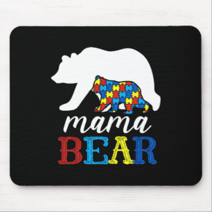 Mama Bear Autism Awareness Puzzle Mama Geschenk Mousepad