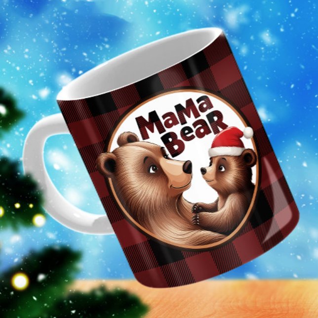 Mama Bear Baby Bear Weihnachten - Bestes Mama Gesc Tasse (Von Creator hochgeladen)