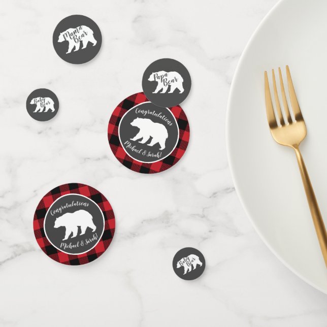 Mama Bear Baby Shower Woodland Lodge Konfetti (Gruppe)