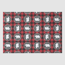 Mama Bear Baby Shower Woodland Lodge Seidenpapier